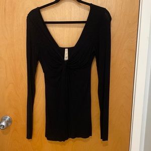 Black Bailey long sleeve top